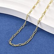 Колье-цепочки из латуни Фигаро NJEW-M108-42G