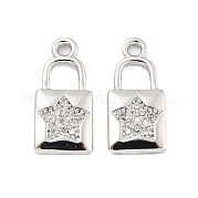 Латунные микропаве прозрачные подвески с фианитом KK-G492-03A-P