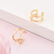 Серьги-манжеты из латуни KK-T074-44G
