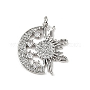 Латунные микро проложить кубического циркония подвески KK-R230-10P