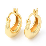 Толстые серьги-кольца из латуни с реечным покрытием EJEW-R149-05G