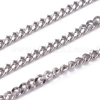 Stainless Steel Soldered Chain - 2.3mm x1.9mm - By the foot