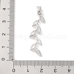 Porte micro ouvrent pendentifs zircone cubique en laiton de placage&nbsp;LS-KK-F881-01P