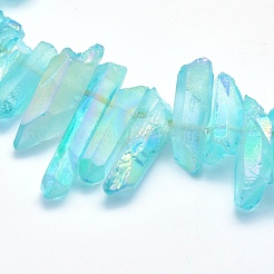 Elettrodeposte quarzo naturale perline di cristallo fili&nbsp;G-P368-05C