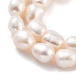 Fili di perle di perle d'acqua dolce coltivate naturali&nbsp;PEAR-P062-29F-X