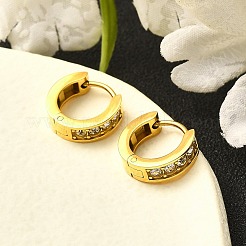 Pendientes de aro de acero inoxidable 304 para mujer&nbsp;EJEW-M068-10G-03