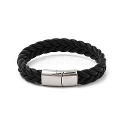 Geflochtene Mikrofaser-Lederbandarmbänder für Männer&nbsp;BJEW-Z081-13P-02