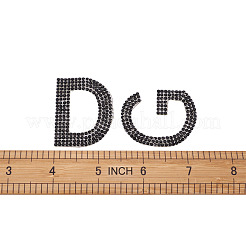 Glitzernde Strass-Aufnäher zum Aufbügeln&nbsp;DIY-CD0001-10F