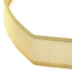Collane girocollo a catena in maglia di acciaio inossidabile 304 per le donne&nbsp;NJEW-U012-03G-03