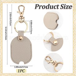 Porte-clés en cuir pu&nbsp;KEYC-WH20011-05KCG-C