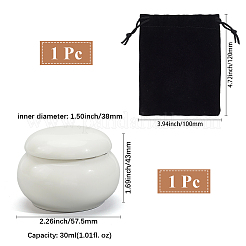 1 mini urna de cremación de cerámica para mascotas&nbsp;AJEW-GF0012-42