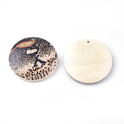 Pendentifs en bois imprimées&nbsp;WOOD-S045-032L