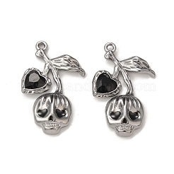Pendentifs en verre d'alliage&nbsp;PALLOY-P291-10B-01