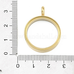Placcatura ionica (ip) 304 ciondolo medaglione in acciaio inossidabile&nbsp;STAS-S132-16G-03