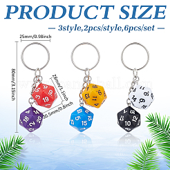 Porte-clés acryliques opaques&nbsp;KEYC-MA00006