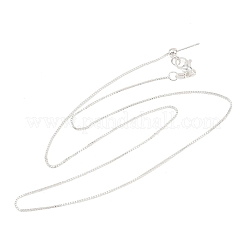 Collane scorrevoli regolabili con catena a maglie in ottone da 1 mm&nbsp;KK-H533-09A-S