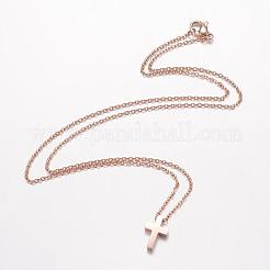 Collane con ciondolo in acciaio inossidabile 304&nbsp;NJEW-D277-27