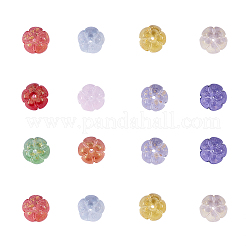 100pcs 10 Farben transparente Glasperlen&nbsp;GLAA-CJ0001-46