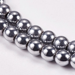 Chapelets de perles en hématite synthétique sans magnétiques&nbsp;G-J169A-4mm-02