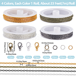 Kit fai da te per realizzare catene in ferro per bracciali e collane&nbsp;DIY-SP0002-14B