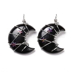 Natürlichen Obsidian Anhänger&nbsp;G-B023-01P-01