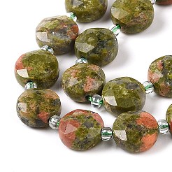 Filamenti naturali tallone Unakite&nbsp;G-C116-A04-01