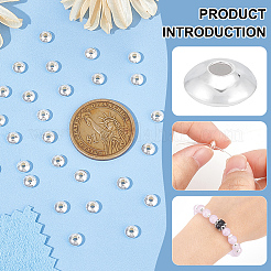30 pz 925 perline distanziatrici in argento sterling&nbsp;STER-BC0001-89