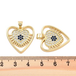 Pendentifs en laiton zircon cubique pavé&nbsp;KK-U009-04B-G