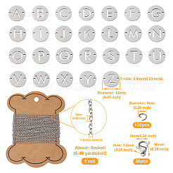 DIY-Set zur Herstellung eines Initialen-Gliederarmbands&nbsp;DIY-CF0001-22