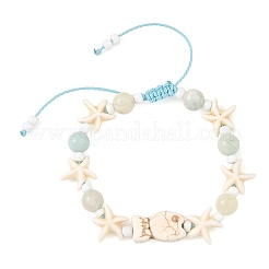 Braccialetti intrecciati rotondi con perline intrecciate&nbsp;BJEW-JB14477