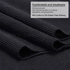 Tessuto a coste in 85% cotone e 15% in fibra elastica per i polsini&nbsp;FIND-WH0150-92B