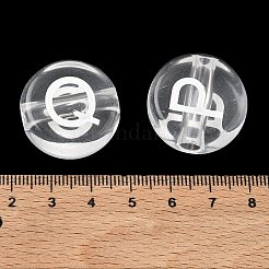 Transparentem Acryl europäischen Perlen&nbsp;MACR-K365-02B-06
