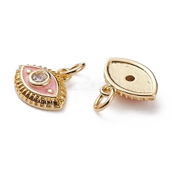 Messing micro pave klar zirkonia charme&nbsp;KK-C100-15G-A03
