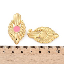 Boucles d'oreilles à tige en acier inoxydable 304 et émail pour femmes&nbsp;EJEW-U046-05G