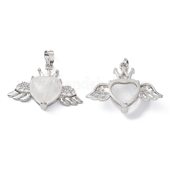 Pendentifs de cristal de quartz naturel&nbsp;G-P492-02P-22
