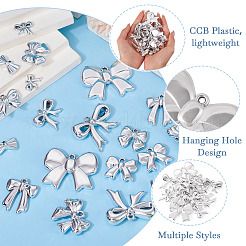 20 pendentif en plastique CCB de 10 styles&nbsp;CCB-TA0001-19A