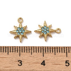 Strass-Anhänger aus Edelstahl 304&nbsp;STAS-L022-304G-04