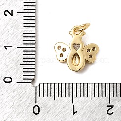 Messing micro pave klare zirkonia anhänger&nbsp;KK-H267-077G-01