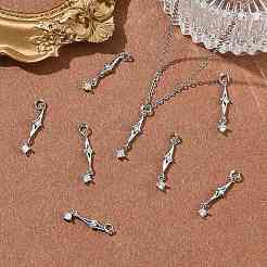 Shegrace Messing-Anhänger mit Pavé-Fassung aus klaren Zirkonia&nbsp;XGRQ4N350-722P