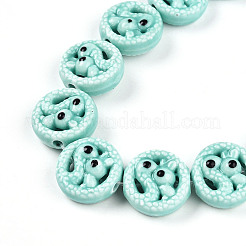 Main porcelaine brins de perles&nbsp;PORC-N011-01B