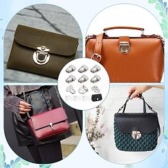 10 ensemble de fermoirs de sac en fer&nbsp;FIND-NB0005-16P