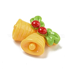Cabochons décodés en résine opaque sur le thème de Noël&nbsp;CRES-B022-05E