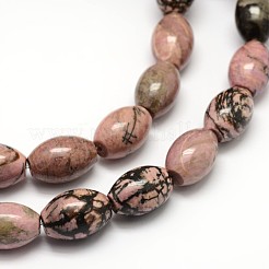 Rhodonite naturale perle ovali fili&nbsp;G-F236-02C