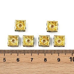 Messing Strass Zwischen perlen&nbsp;RSB074NF-13G