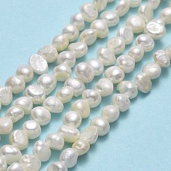 Fili di perle di perle d'acqua dolce coltivate naturali&nbsp;PEAR-A005-05E-01