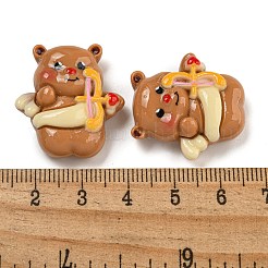 Undurchsichtige Harz-Cabochons mit Bärenmotiv&nbsp;CRES-D040-01B