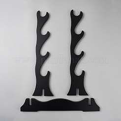 Supports pour épées et katanas en panneau MDF à 4 niveau&nbsp;ODIS-WH0017-219A