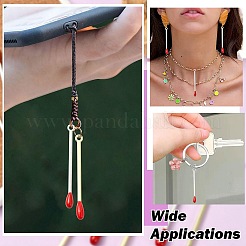 20 pièces 2 couleurs pendentifs en émail d'alliage de placage de rack&nbsp;FIND-CJ0004-76