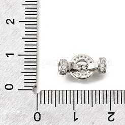 Ring aus Messing mit Mikropflaster und klaren Zirkonia&nbsp;KK-V008-21P
