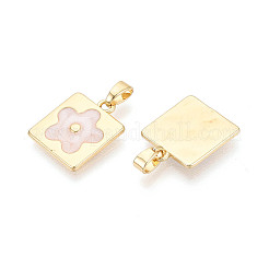Ottone con pendenti smaltati&nbsp;KK-T073-56B-G